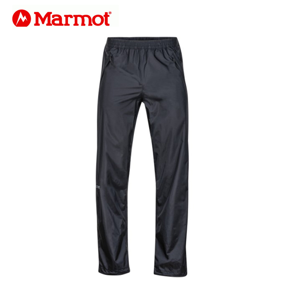 長毛象-美國[Marmot]PreCip Full Zip Pant(黑)/男款長褲.登山褲.防水褲.耐磨